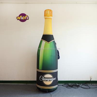 Китай Custom Oxford Cloth 2m Inflatable Champagne Advertising Bottle Advertising Inflatable Wine Bottle LED Inflatable Beer Bottle продается