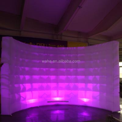 Κίνα Oxford Cloth Cheap Led Inflatable Air Wall Inflatable Photo Booth Wall For Sale προς πώληση