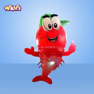 China Oxford Ocean Theme Inflatable Crayfish Type Aired 3D Lobster Cartoon à venda