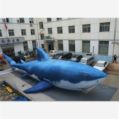 China Custom Giant Inflatable Shark Balloon Party Theme Ocean Oxford Cloth Summer Hanging Model Decoration Te koop