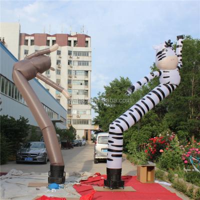 China Oxford Cloth Custom Make Cow Monkey Indoor Inflatable Tube Man Air Dancer For Sale en venta