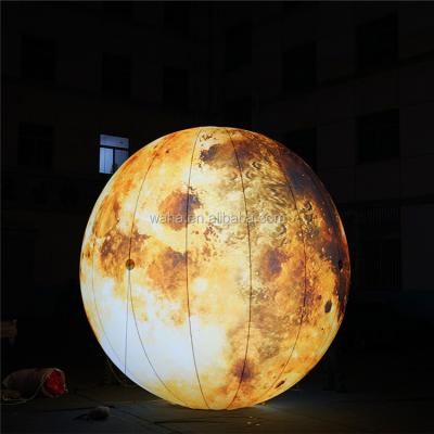 Cina Customized oxford fabric led inflatable solar system planet, advertising inflatable earth globe for promotion in vendita