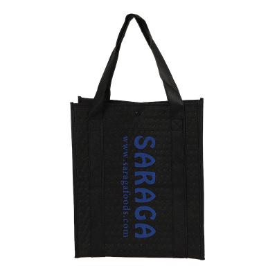 China Printed Tote Bag Laminated Cooler Reusable Non Woven Shopping Bag Handled With Logo for sale