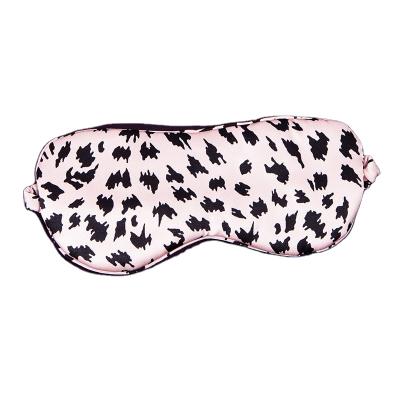 China 16MM Elastic Silk Self Antistatic Irregular Pattern Print Covered Back Elastic Band Attached Eye Mask for sale