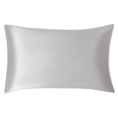 China Light Gray 19MM Satin Band Edge Pillow Case In Anti-Static High Quality Silk for sale