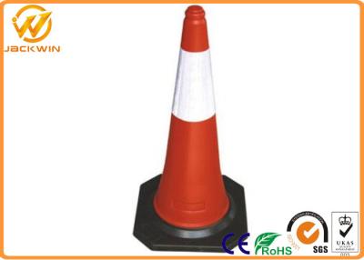 China Construction Site Traffic Safety Cones , Road Safety Reflective Lightweight Traffic Cones for sale