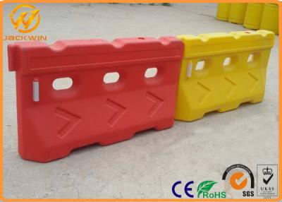 China Road Crowd Control HDPE Solid Plastic Traffic Barriers 7.5 Kg Portable Road Barriers for sale