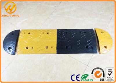 China Estacionamientos badénes de goma del hormigón del camino de la seguridad del coche del badén amarillo/del negro en venta