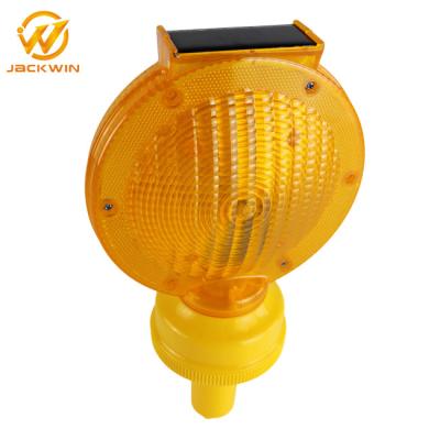 China 0.3W ABS Rechargeable Traffic Warning Lights / Amber Flashing Lights 185*95*325MM Solar Panel for sale