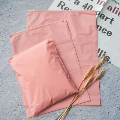 China Recyclable Custom Clothing Plastic Bag With Logo Frosted Zipper Plastic Packaging Bags For Clothes for sale