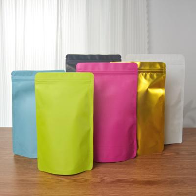 China Recyclable Custom Printed Food Packaging Bag Plastic Aluminum Mylar Zipper Ziplock Bag Stand Up Pouch For Nuts Snack for sale