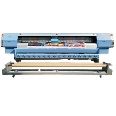 China Advertising Company 10ft Large Format Allwin Konica 1024 14pl 42pl 1024i 13pl 30pl Solvent Printer for sale