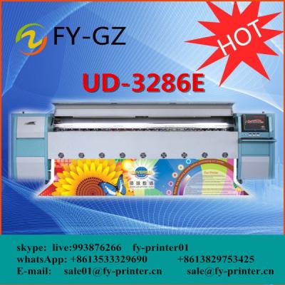 China Large format advertisement printing Pheaton UD-3286E large format tarpaulin printer with 6pcs SPT508GS print head for sale