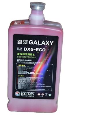 China Original galaxy eco solvent ink compatible with Dx5 Dx4 DX5 printhead for sale