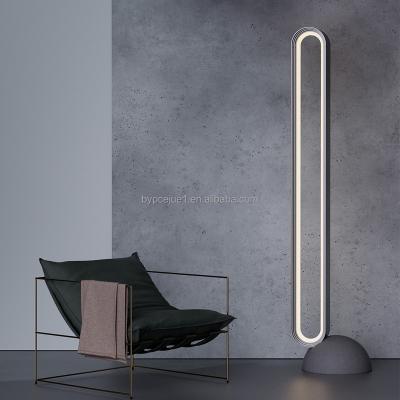 China Modern Nordic Luxury Living Room Bedroom Lamp Minimalist Vertical Floor Designer Decorative Concrete Floor Lamp for sale