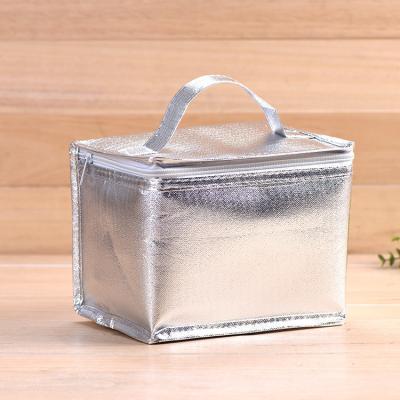 China Thermal Carry Food Bag Portable Lunch Cooler Folding Insulation Picnic Ice Pack Food Bag Drinks Carrier Insulated Food Delivery Bags for sale