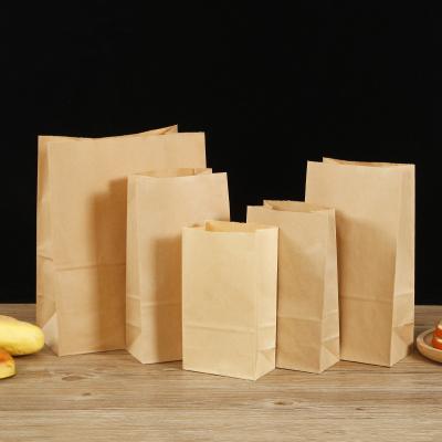 China Recycled Recyclable Materials Wrapping Paper Bag Gift Food Sandwich Baking Wedding Supplies Tote Bag Takeaway Bag for sale