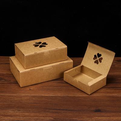 China Recyclable fast delivery in kraft paper salad lunch box paper takeaway food fried chicken stock takeout box for sale