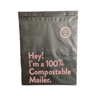 China Eco - Friendly Biodegradable , Compostable Mailer Wrap Bags Customized Cornstarch for sale