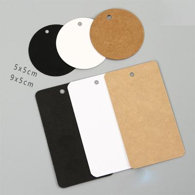 China Multi Style Anti-Counterfeit Kraft Paper Hang Tags Wedding / Birthday Party Packaging Candy Boxes Price Tag For Flower / Cosmetics Labels for sale