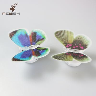 China Pretty New 2 Butterfly Fiber Christmas Halloween Valentine Easter SET Led Table Light Spring Summer Decoration Home Decoration Light for sale