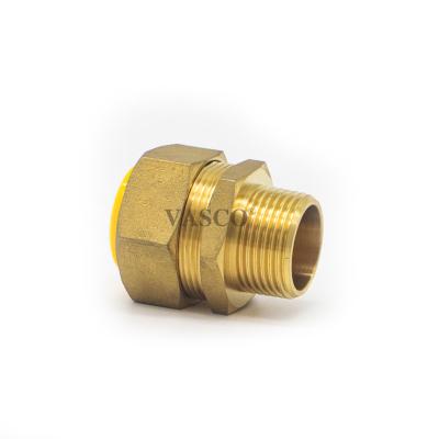 China Water Pipe System Forged Brass Union Fitting EPDM Plastic Parts Brass Union 1/2 - 1 Inch G Male And Female Thread Fitting For Gas for sale