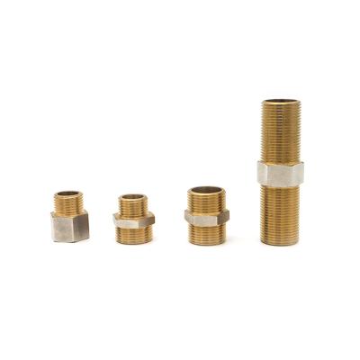 China Best Installation Easy Selling Using Brass Cnc Connection Fitting Threaded Brass Pipe Fittings for sale