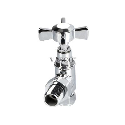 China General High Quality Fit Angled Thermostatic Chrome Radiator Valves In Floor Heating System for sale