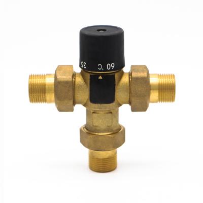 China General Multifunction Ball Valve 3 Way Male Thread Brass Ball Valve With Dial Gauge for sale