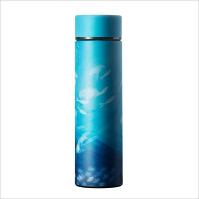 China 2021 Stainless Steel Disposable Intelligent Heat Insulation LED Intelligent Water Bottle With Reminder To Drink Water for sale