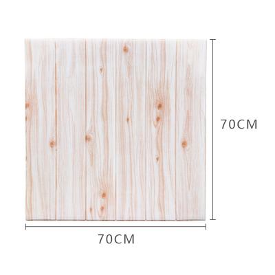 China Contemporary Wood Grain 3D Wallpaper DIY Home Decor Wall Stickers Collapsible Soft Wooden Collapsible Waterproof Self Adhesive Collapsible Avoidance for sale