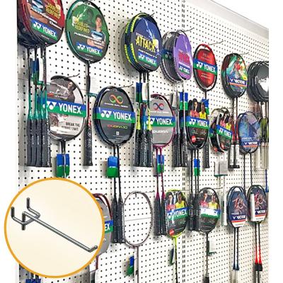 China Wholesale Metal Peg Board Sustainable Hook Single Wire Chrome Accessories Hanging Display Rack Hooks for sale