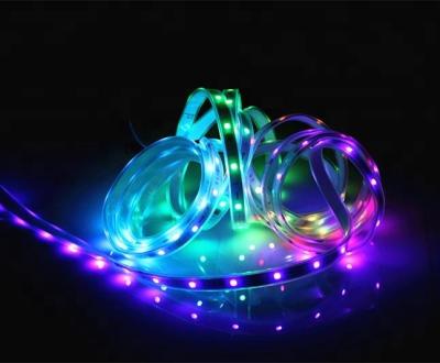 China LANDSCAPE Smart Digital WS2811 Flexible Led Strip RGB Led Ribbon 30leds/m Waterproof Rate IP65 10pixels/m for sale