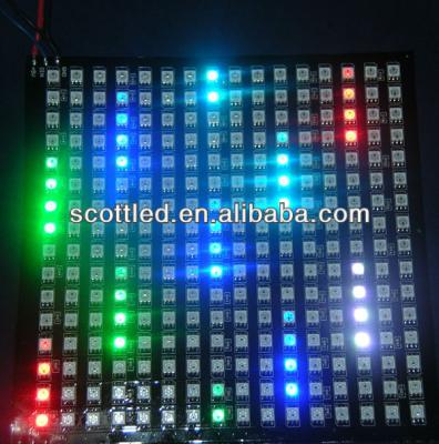 China 16x16 ws2811 flexible rgb copper pixels led strip digital panel, each led can be edit for sale