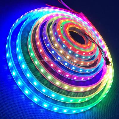 China 5V Decorative Lighting PCB IP20 IP68 SK6812 White Digital Color Led Pixel Strips for sale