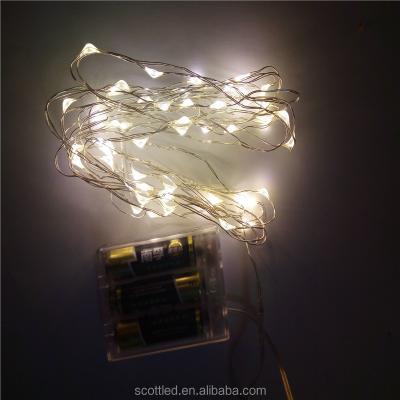 China 50 LED Garland Decoration String 5M Battery Operated Xmas Lights Party Wedding for sale