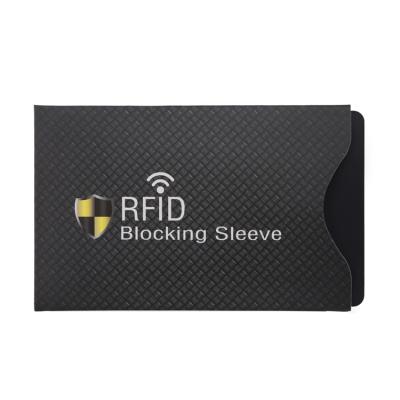 China Waterproof/Waterproof Coated Paper Card Blocking Holder Credit Card RFID Blocking Safe Sleeve for sale