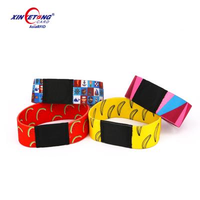 China rfid elastic wristband custom sublimation elastic waterproof/waterproof fabric for sale