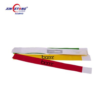 China Custom waterproof / waterproof rfid paper tybek wristbands for printing machine for sale