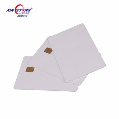 China PVC Factory Price White 4442 Contact Chip IC ISO7816 RFID Smart Card for sale