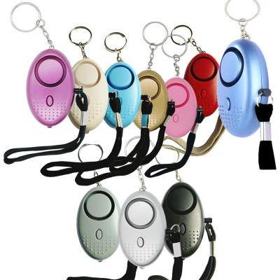 China Classic 140DB Sound Safe Personal Alarm For Woman Emergency Self Defense Security Alarms Key Chain With Led Flashing Light for sale