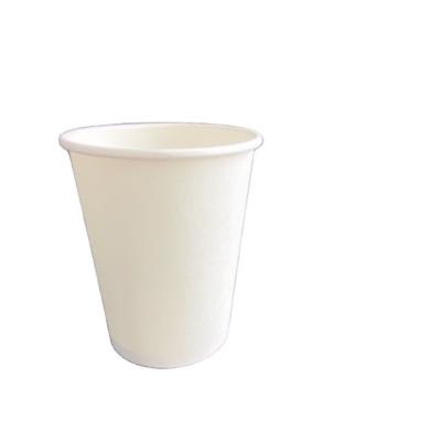 China Disposable Empty Cup No Logo White Water Cup Disposable Paper Cup Stock for sale