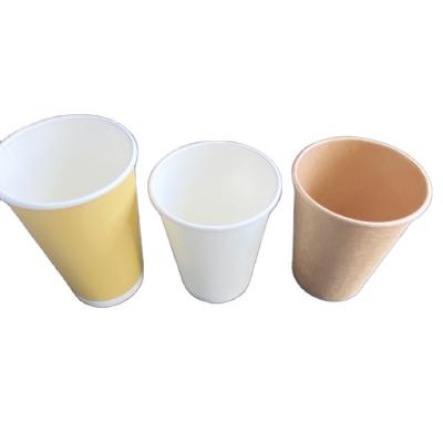 China Disposable Hot Custom Coffee Logo Printing Paper Cup Color Drinking Paper Cup for sale