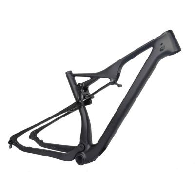 China Mountain Bikes New Design 27.5er Plus Frames Double Suspension MTB Carbon Frame 27.5er Plus M06 for sale