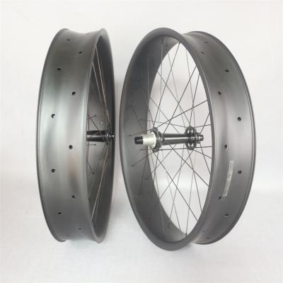 China 2020 Newest Fat Bike Fat Bike Wheelset 6 Bolt 32-32H Carbon Bicycle Rear Wheel Set 135-190mm CS197-01 for sale