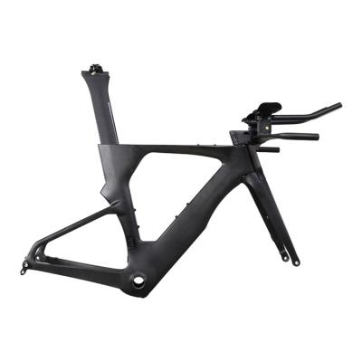 China Road Bikes Tantan Factory Carbon TT Disc Bike Frame 2019 All Internal Wiring Bicycle Frame for sale