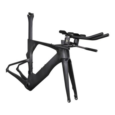 China Road Bikes Carbon Time Full Carbon Road Bicycle Sight Disc Brake Frame TT Disc Trial Frame for sale