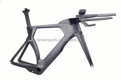 China Road Bikes 2017 Carbon Frame Triathlon,China Design Bicycle Carbon TT Frame Integrated Frame,Adjustable for sale