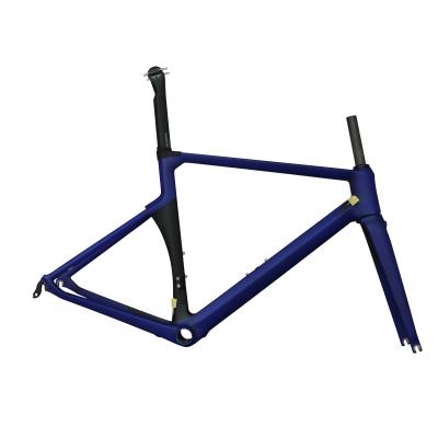 China Road Bikes 2019 Aero Carbon Road Bicycle Frame TT-X8 Customized Painting atropurpureus BB86 9*100mm QR for sale