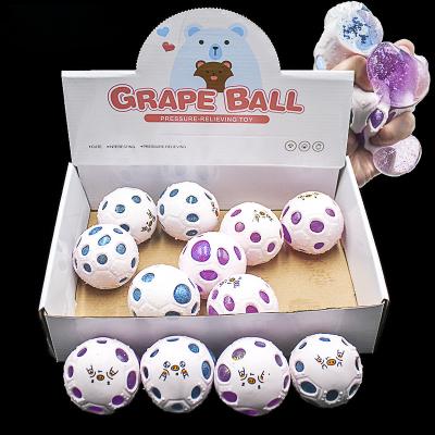 China Eco Friendly Cute Soft Ball Toy TPR Water Filled Balls With Glitter Mesh Squeeze Ball For Relaxation for sale